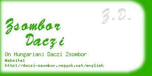 zsombor daczi business card